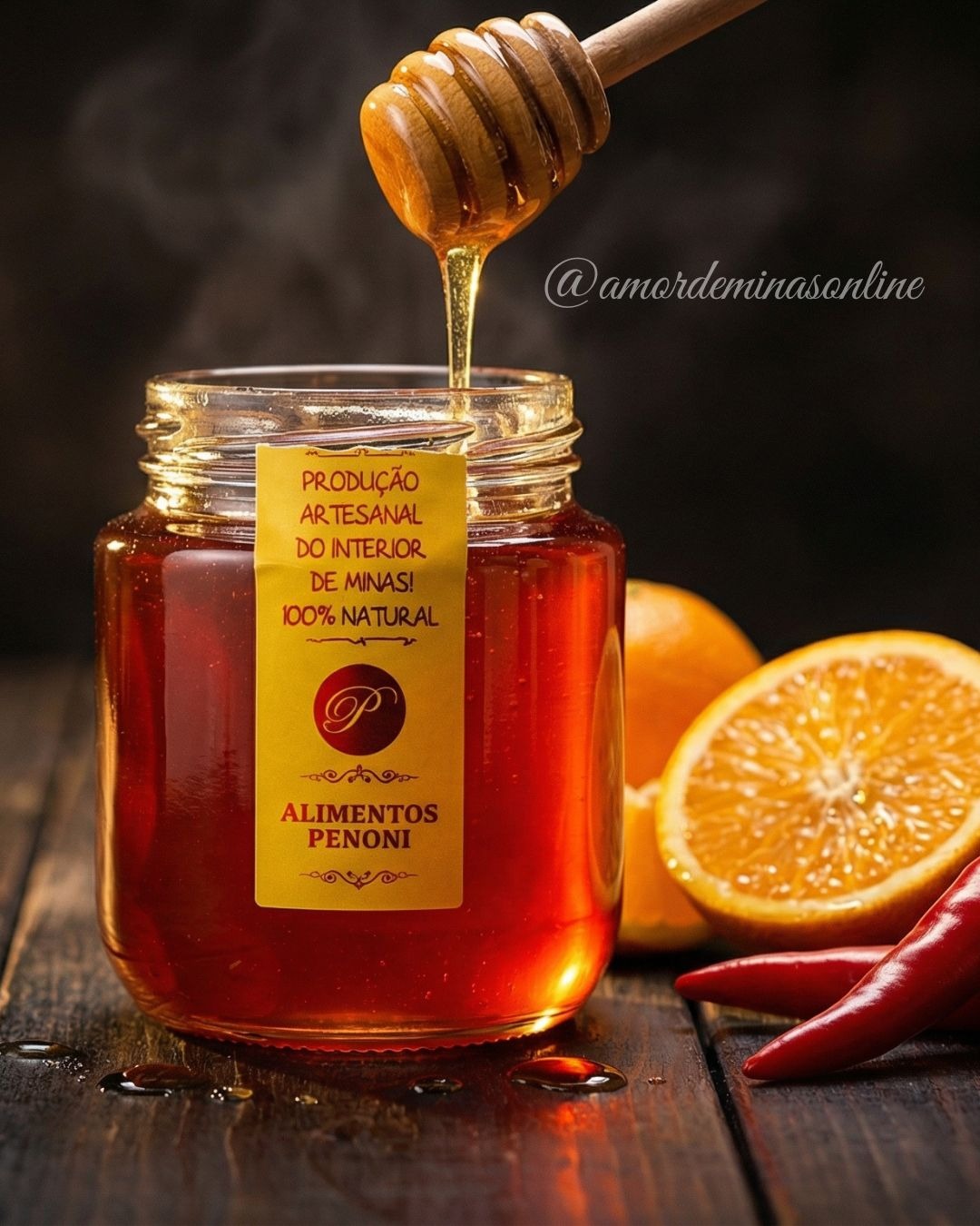 MEL GOURMET DE LARANJA COM PIMENTA