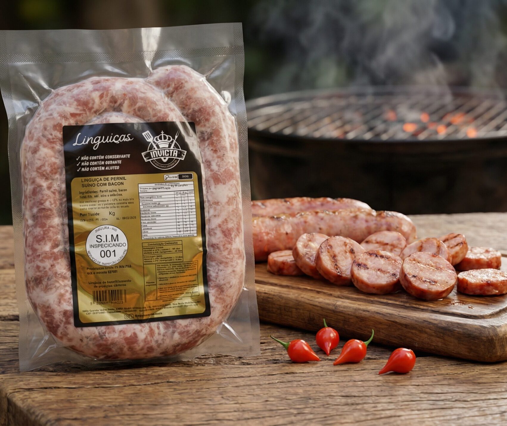 LINGUIÇA ARTESANAL DE PERNIL PIMENTA BIQUINHO