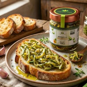 ANTEPASTO DE ABOBRINHA COM CASTANHA DE CAJU