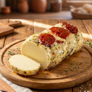 QUEIJO TRANÇA COM TOMATE SECO