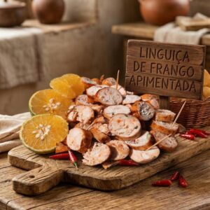 LINGUIÇA ARTESANAL DE FRANGO APIMENTADA