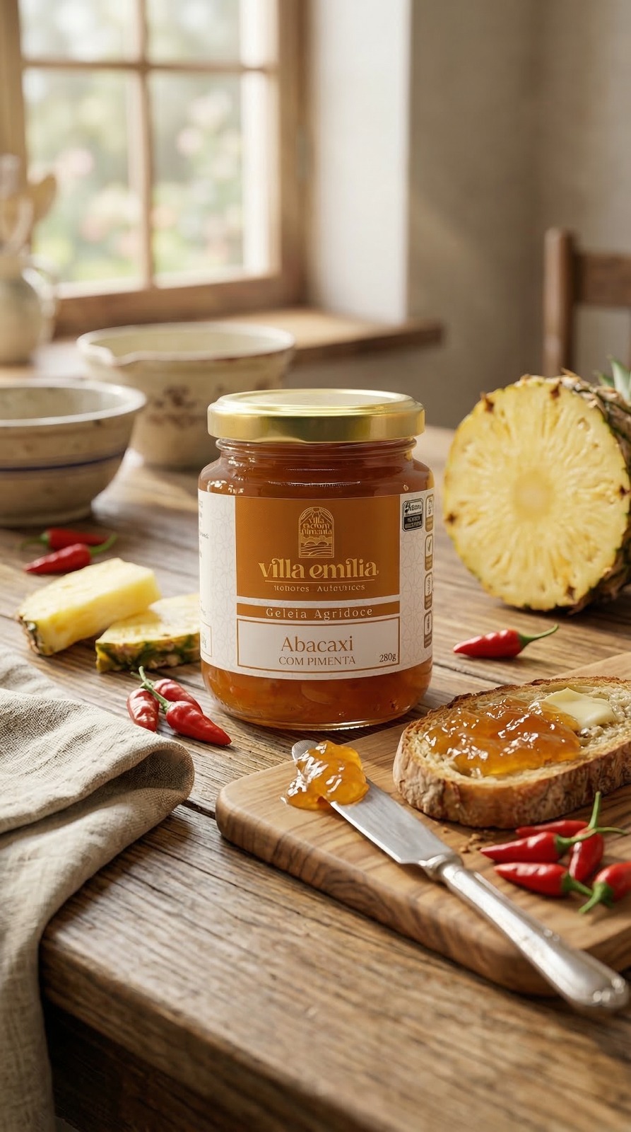 🚚 GELEIA AGRIDOCE DE ABACAXI COM PIMENTA