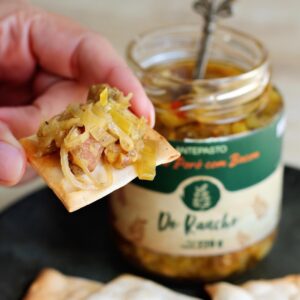 ANTEPASTO DE ALHO PORÓ COM BACON