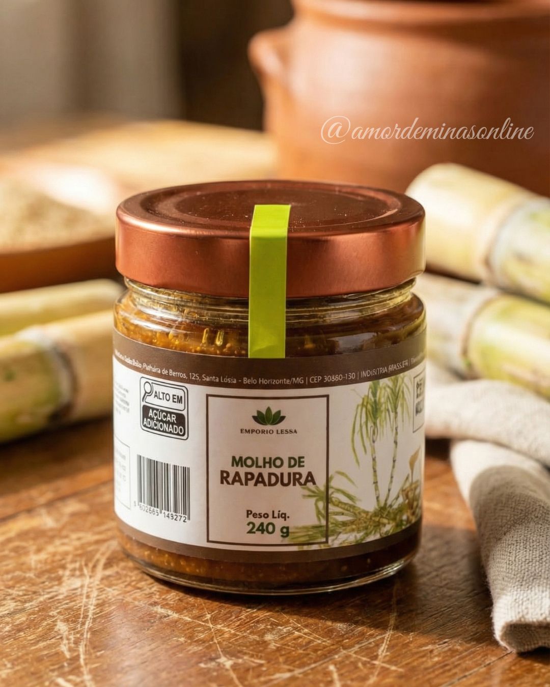 🚚 MOLHO DE RAPADURA COM PIMENTA E GENGIBRE