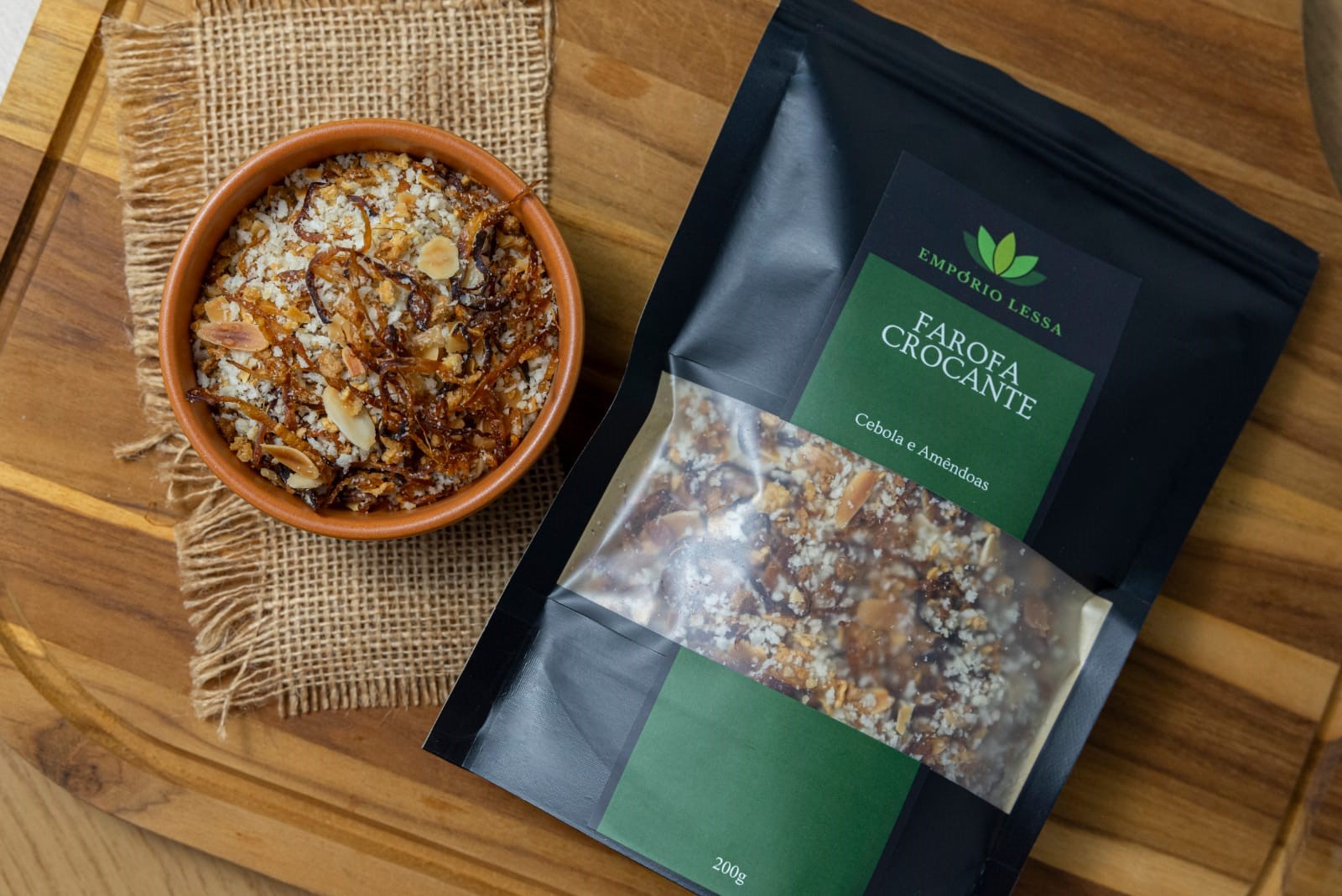 🚚 FAROFA DE CEBOLA CARAMELIZADA COM AMÊNDOAS