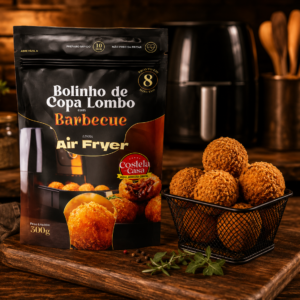 BOLINHO DE COPA LOMBO COM BARBECUE COM QUEIJO