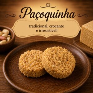 PAÇOQUINHA COM AMENDOIM