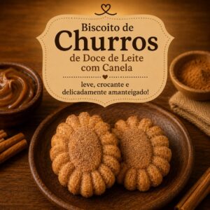 CHURROS DE DOCE DE LEITE COM CANELA